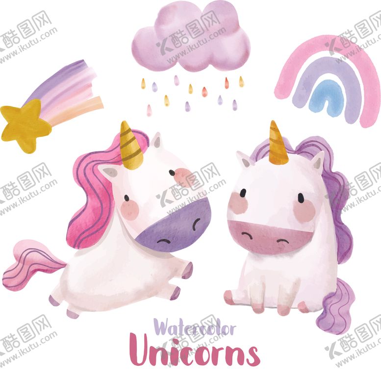 编号：16944409210050063670【酷图网】源文件下载-卡通独角马