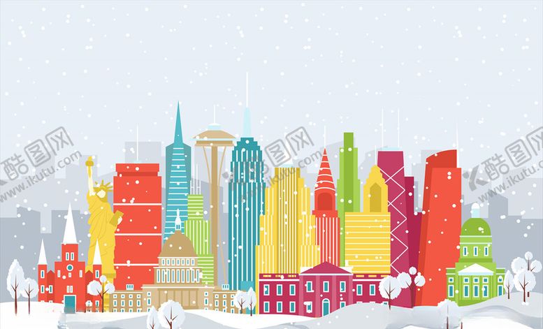 编号：89314510090323116821【酷图网】源文件下载-冬季插画