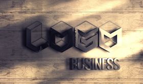 LOGO展示效果图vi贴标志样机标志贴样机高档样机
