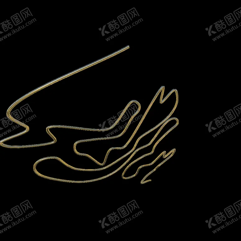编号：35802701270700147666【酷图网】源文件下载-不规则金线          