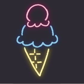 霓虹灯发光创意图案