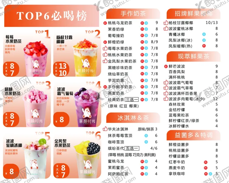 编号：14827302271323124690【酷图网】源文件下载-奶茶海报