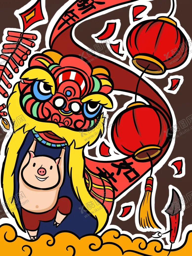 编号：59113707012044404939【酷图网】源文件下载-创意卡通插画图案