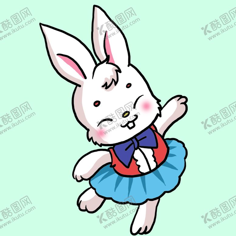 编号：20184910302158214281【酷图网】源文件下载-卡通手绘跳舞的小兔