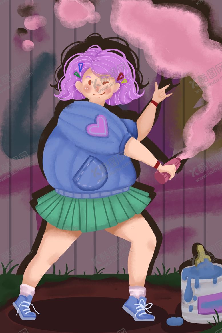 编号：86028310110112441115【酷图网】源文件下载-青春插画