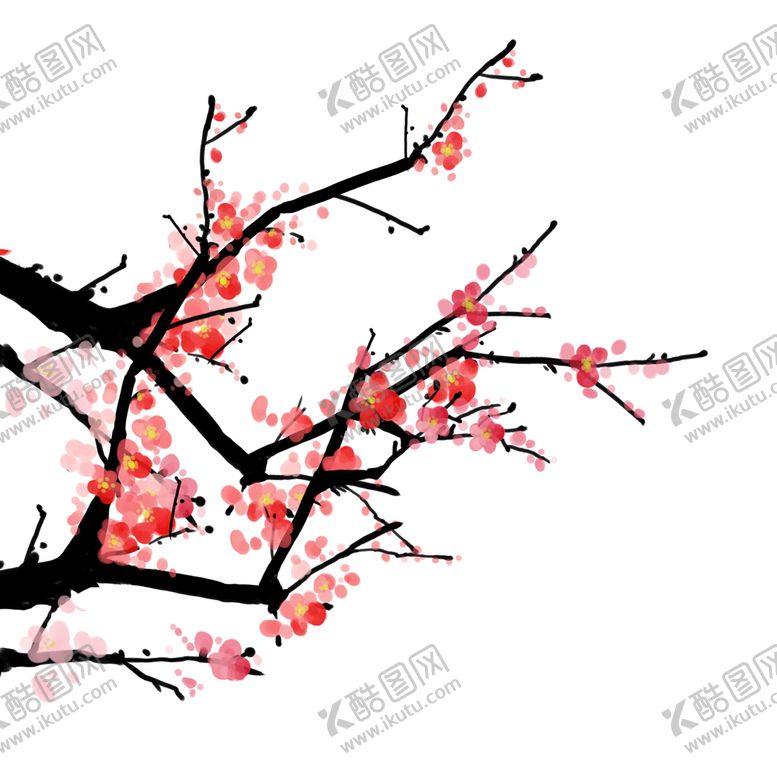 编号：54703209271854171089【酷图网】源文件下载-梅花枝头