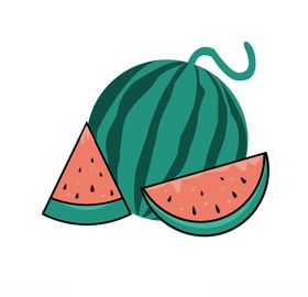 手绘西瓜