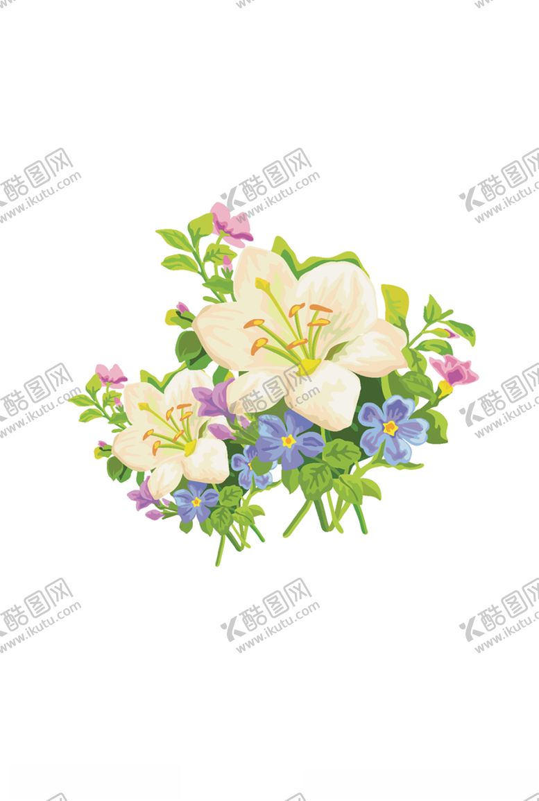 编号：54586211010121372385【酷图网】源文件下载-鲜花印花