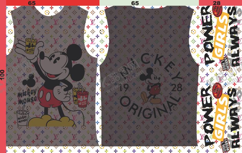 编号：92016110131116525382【酷图网】源文件下载-大牌女装定位LV米奇米老鼠
