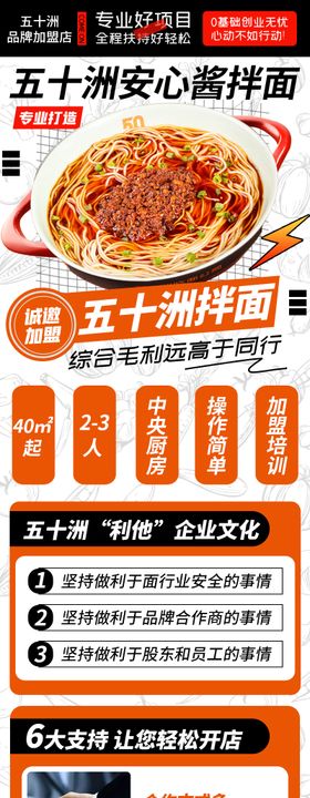 简约创意加盟企业食品专题设计