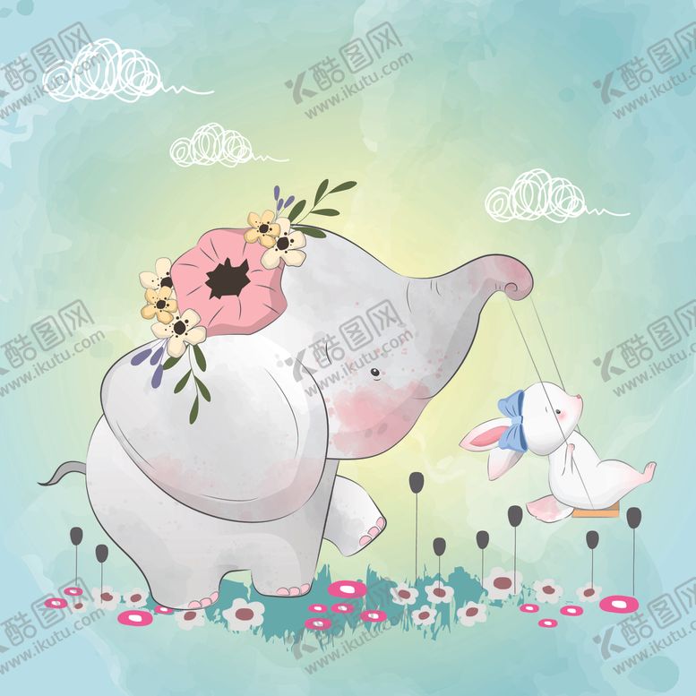 编号：15319009240601427586【酷图网】源文件下载-卡通大象