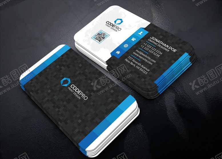 编号：22534909290303091111【酷图网】源文件下载-简约商务名片