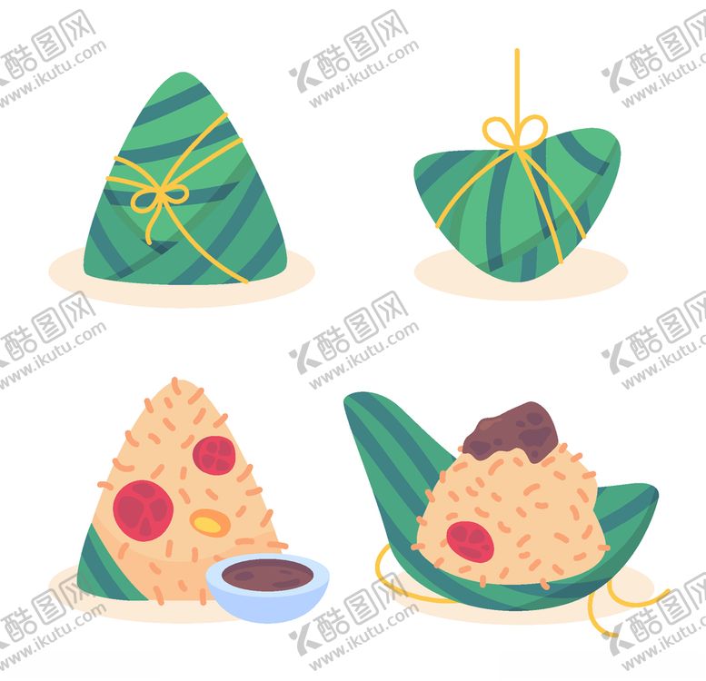 编号：21870703210151174792【酷图网】源文件下载-卡通粽子