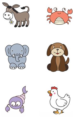 可爱卡通矢量图