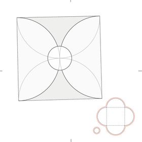 礼盒刀模展开图矢量