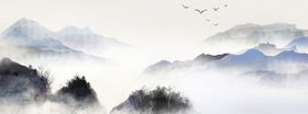 中国风新中式山水画