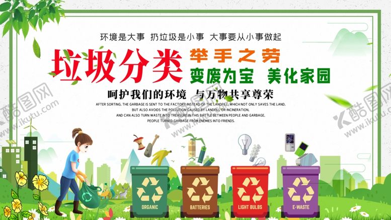 编号：65208505122327179791【酷图网】源文件下载-垃圾分类