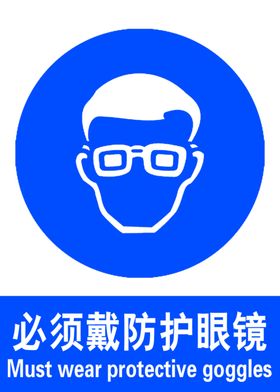 必须戴防护眼镜