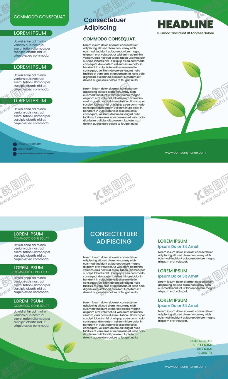 编号：37457309270955566305【酷图网】源文件下载-三折页模板