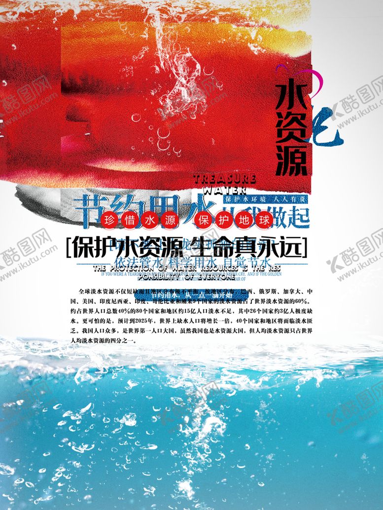 编号：56080310220610554514【酷图网】源文件下载-保护水资源