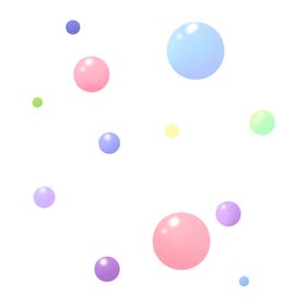气泡素材粉色白色透明