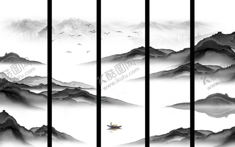 编号：49835606231519161400【酷图网】源文件下载-水墨山水