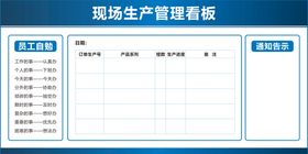 6S 生产宣传看板