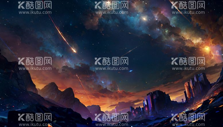 编号：92478912121851139442【酷图网】源文件下载-宇宙星空