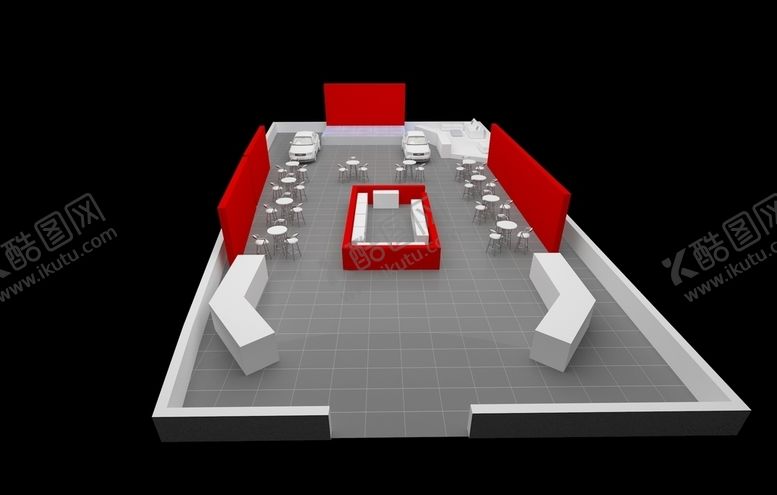 编号：29477607120955063754【酷图网】源文件下载-别克汽车展位3D模型