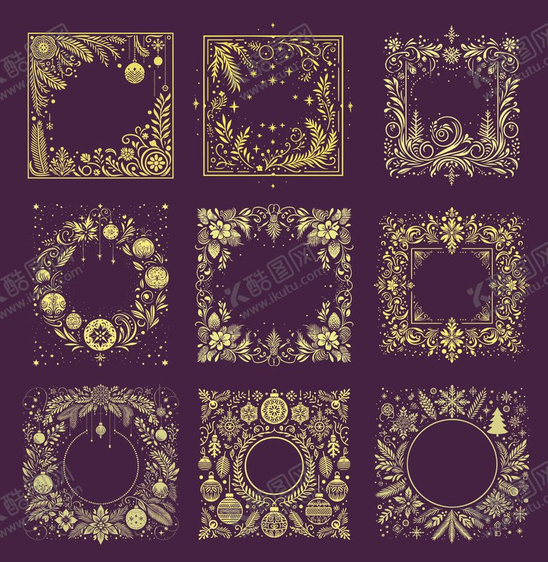 编号：85482412191848022035【酷图网】源文件下载-花纹边框