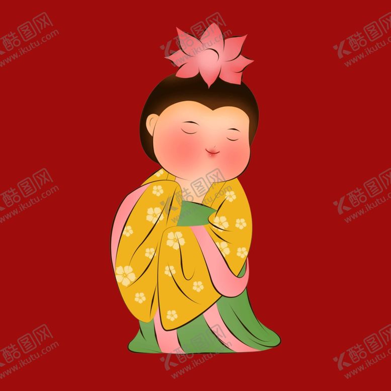 编号：20787001150041093187【酷图网】源文件下载-手绘古代仕女