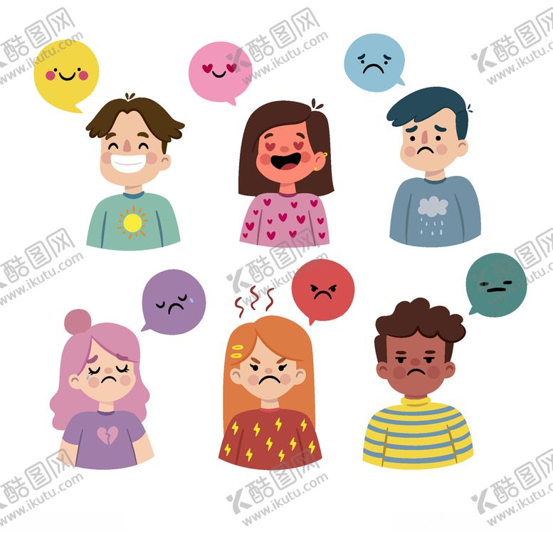 编号：23502406290223249215【酷图网】源文件下载-不同表情