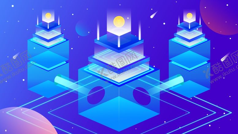 编号：30153009101534408099【酷图网】源文件下载-未来科技插画图案