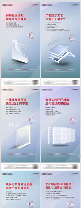 地产品质价值点系列海报