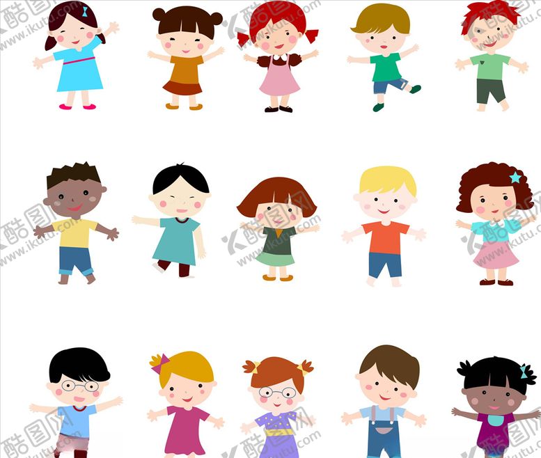 编号：80880509122336264963【酷图网】源文件下载-幼稚园孩童设计矢量素材