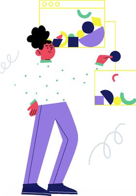 新年卡通创意插画海报