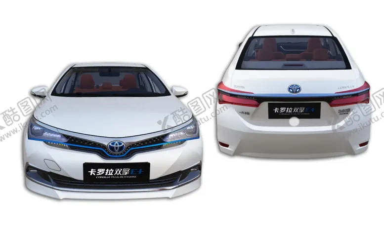 编号：49616206261605032712【酷图网】源文件下载-白色丰田卡罗拉双擎免扣素材