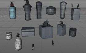 C4D模型塑料瓶子