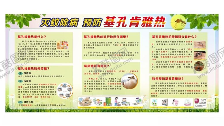 编号：25695809211656388225【酷图网】源文件下载-预防基孔肯雅热宣传展板