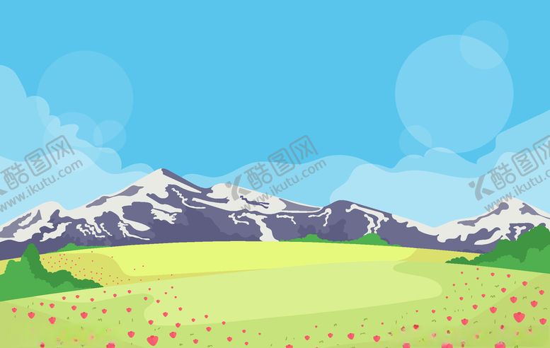 编号：35009910080432494115【酷图网】源文件下载-你好春天多彩背景