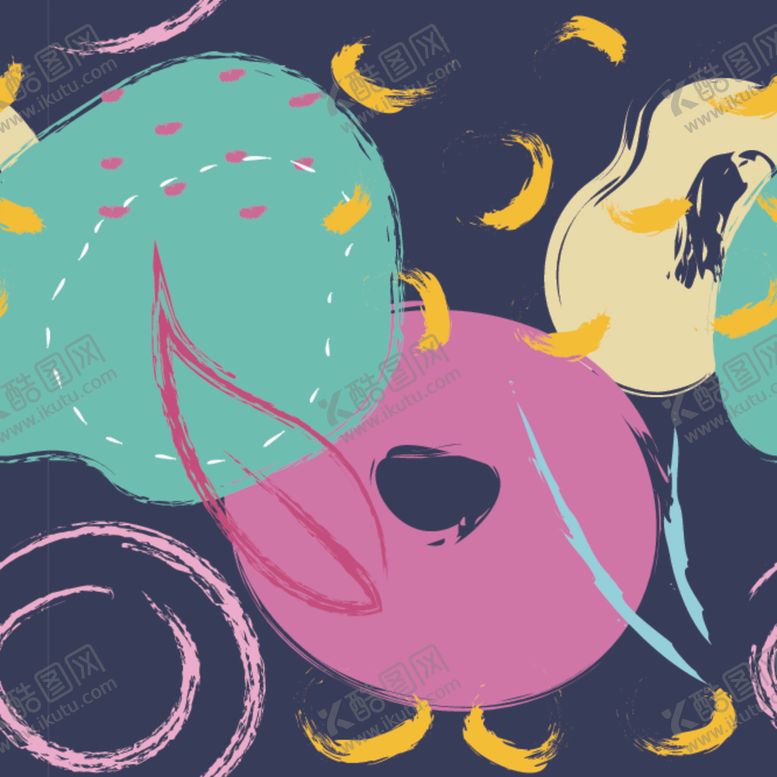 编号：82597409120905002295【酷图网】源文件下载-水彩手绘无缝背景