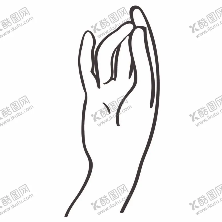 编号：83498210190515377403【酷图网】源文件下载-线描手