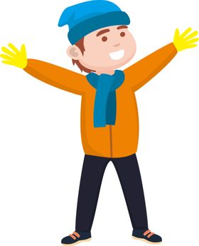 装冬装的儿童户外活动天活动日活动温暖