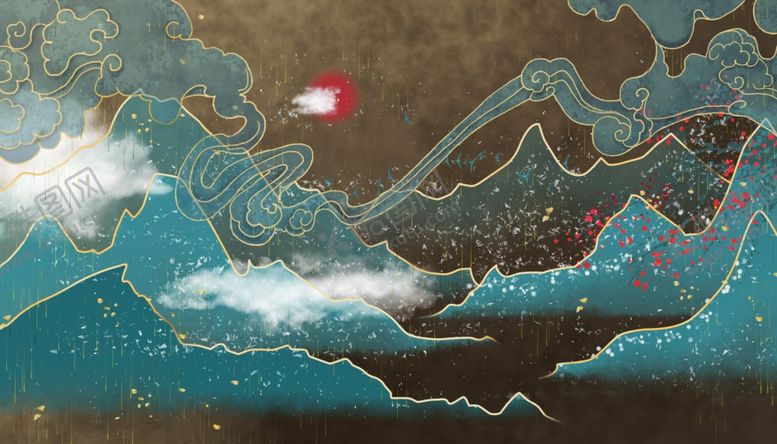 编号：71530410091136456566【酷图网】源文件下载-中国风背景