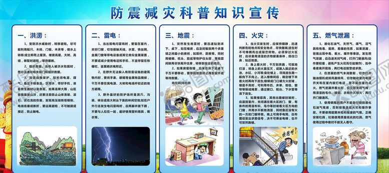 编号：16137509302359459455【酷图网】源文件下载-防灾知识科普
