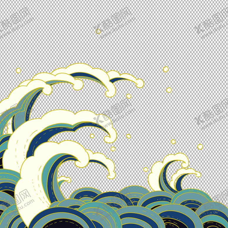 编号：59617410071414144860【酷图网】源文件下载-浪花             