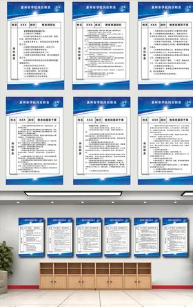 学校领导简介职责制度牌