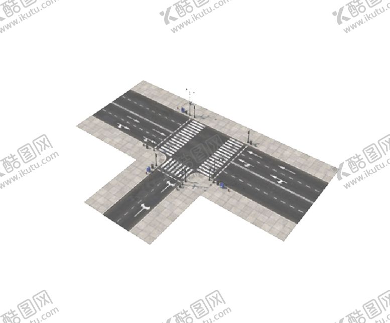 编号：91875401251052405376【酷图网】源文件下载-C4D模型马路