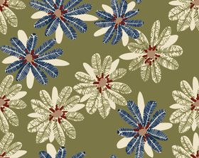 抽象花手绘花型服装印花