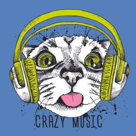 手绘卡通猫